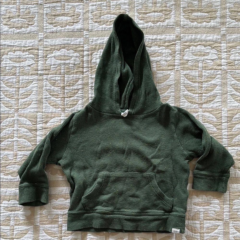 Baby Gap Waffle Green Hoodie